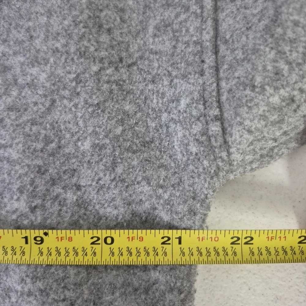 MNG by Mango Sweatshirt Womens XS Gray Crewneck Cropped Boxy Boho Pullover - Picture 6 of 8